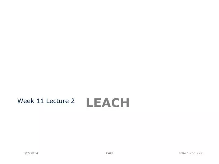 leach