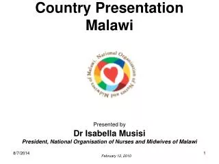 Country Presentation Malawi