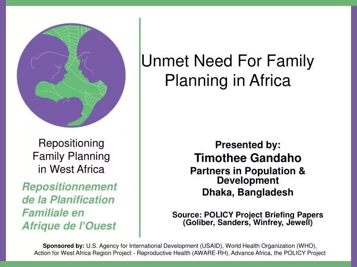 unmet need for family planning in africa