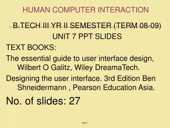 human computer interaction