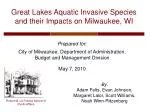 Impacts of Aquatic Invasive Species on Milwaukee's Economy and Environment - slide 1