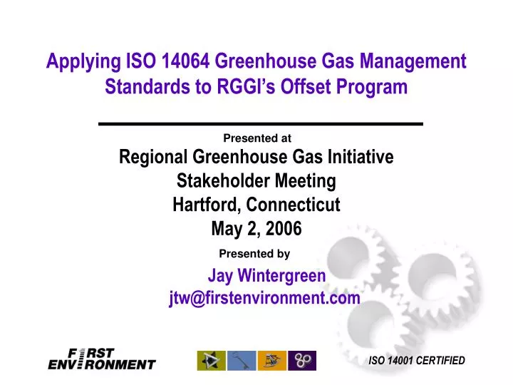 applying iso 14064 greenhouse gas management standards to rggi s offset program