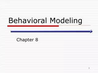 Behavioral Modeling