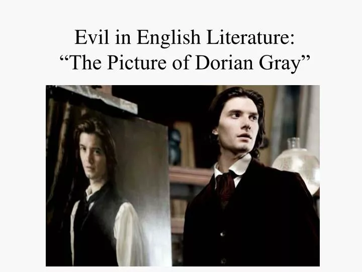evil in english literature the picture of dorian gray