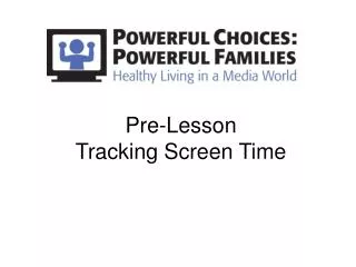 Pre-Lesson Tracking Screen Time