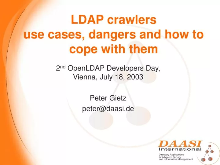 ldap crawlers use cases dangers and how to cope with them