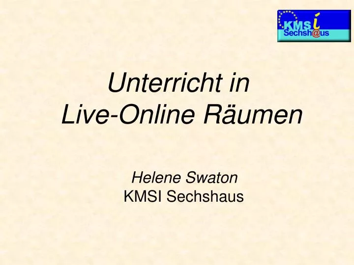 unterricht in live online r umen