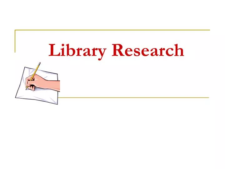 library research