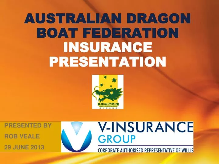 australian dragon boat federation insurance presentation