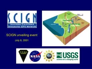 SCIGN unveiling event July 6, 2001