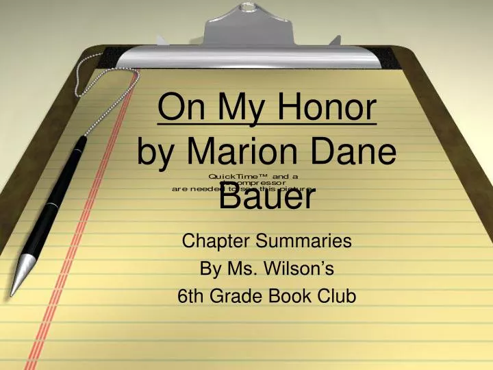 on my honor by marion dane bauer