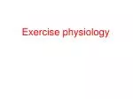 Exercise physiology - slide 1