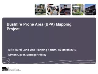 Bushfire Prone Area (BPA) Mapping Project