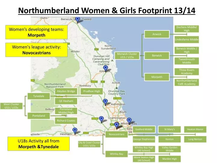 northumberland women girls footprint 13 14