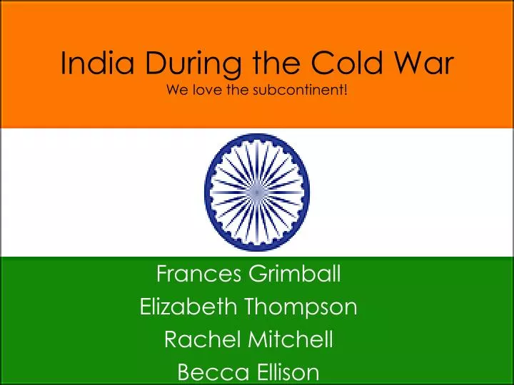 india during the cold war we love the subcontinent