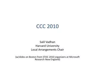 CCC 2010