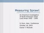 Measuring Sprawl:
