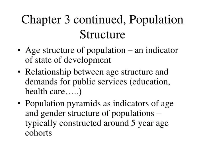 chapter 3 continued population structure