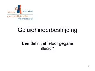 geluidhinderbestrijding