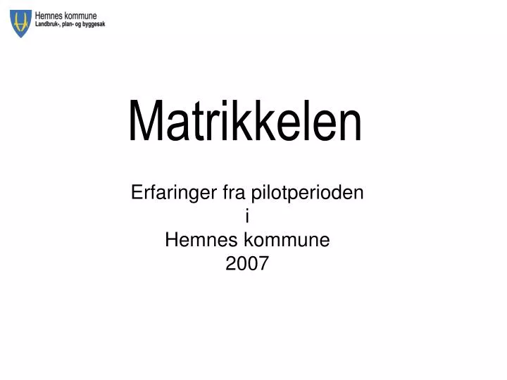 matrikkelen