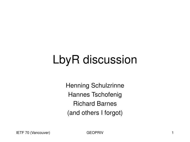 lbyr discussion