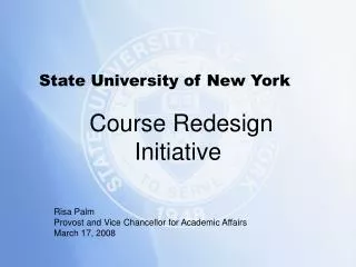 Course Redesign Initiative