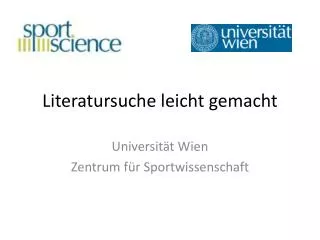 literatursuche leicht gemacht