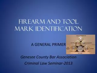 Firearm and Tool mark identification