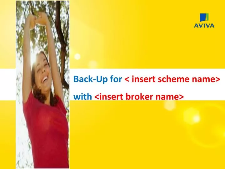 back up for insert scheme name with insert broker name