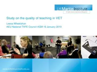 Study on the quality of teaching in VET