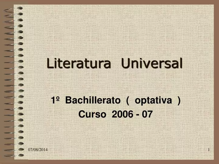 literatura universal
