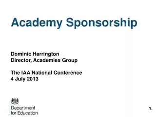 Academy Sponsorship