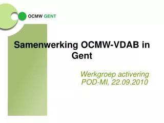 samenwerking ocmw vdab in gent