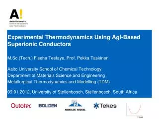 Experimental Thermodynamics Using AgI-Based Superionic Conductors