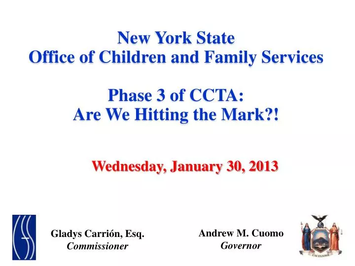 new york state office of children and family services phase 3 of ccta are we hitting the mark