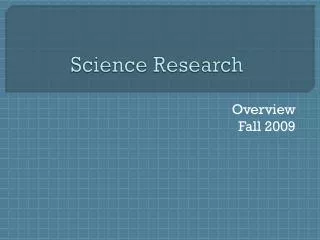 Science Research