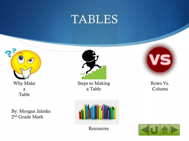 tables