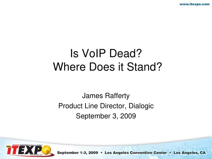 is voip dead where does it stand