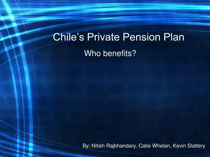 chile s private pension plan