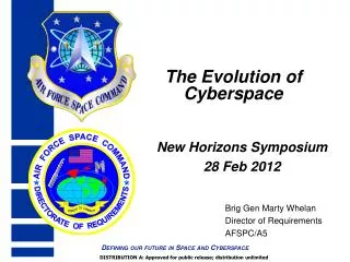 The Evolution of Cyberspace