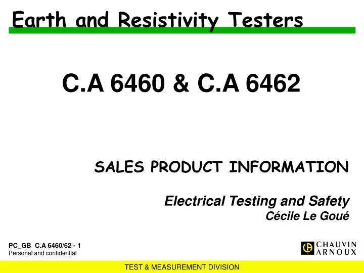 earth and resistivity testers