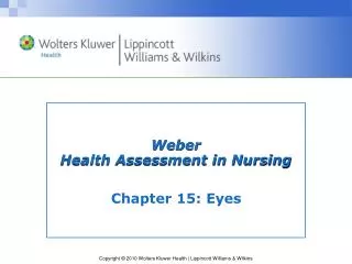 Weber Health Assessment in Nursing