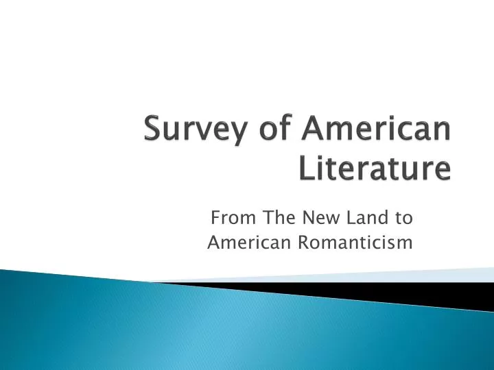 survey of american literature