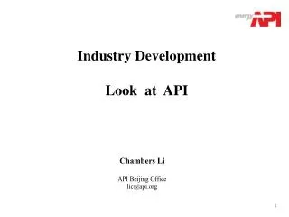 Chambers Li API Beijing Office lic@api