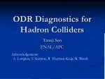 Non-invasive Measurements of Diffraction Radiation from Hadron Colliders - slide 1