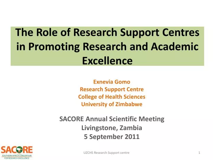 the role of research support centres in promoting research and academic excellence