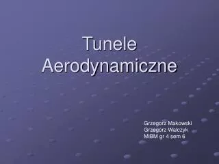 tunele aerodynamiczne