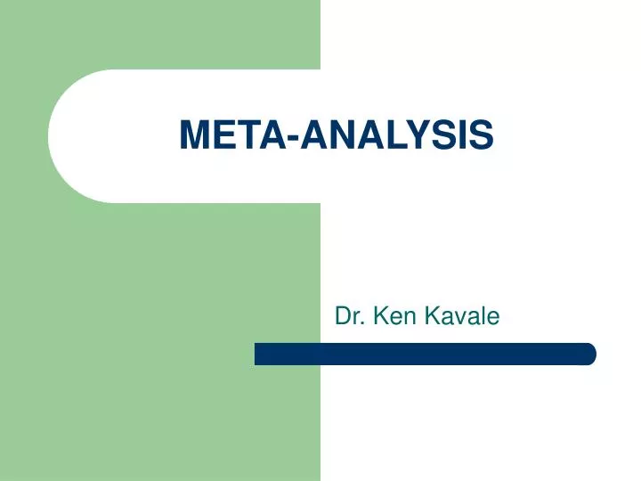 meta analysis