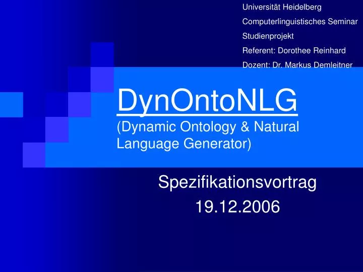 dynontonlg dynamic ontology natural language generator