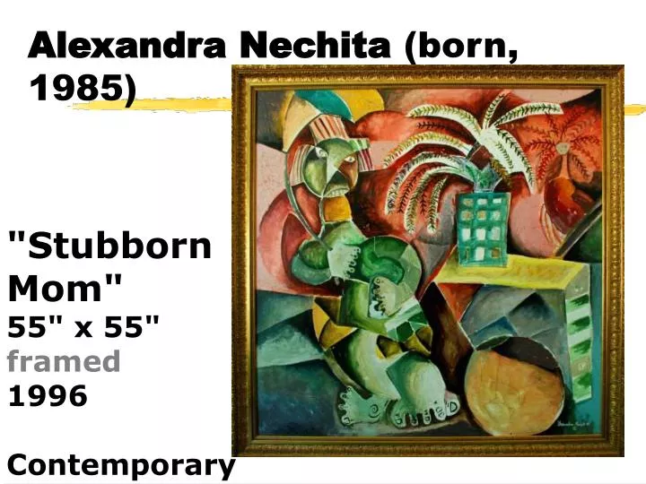 stubborn mom 55 x 55 framed 1996 contemporary